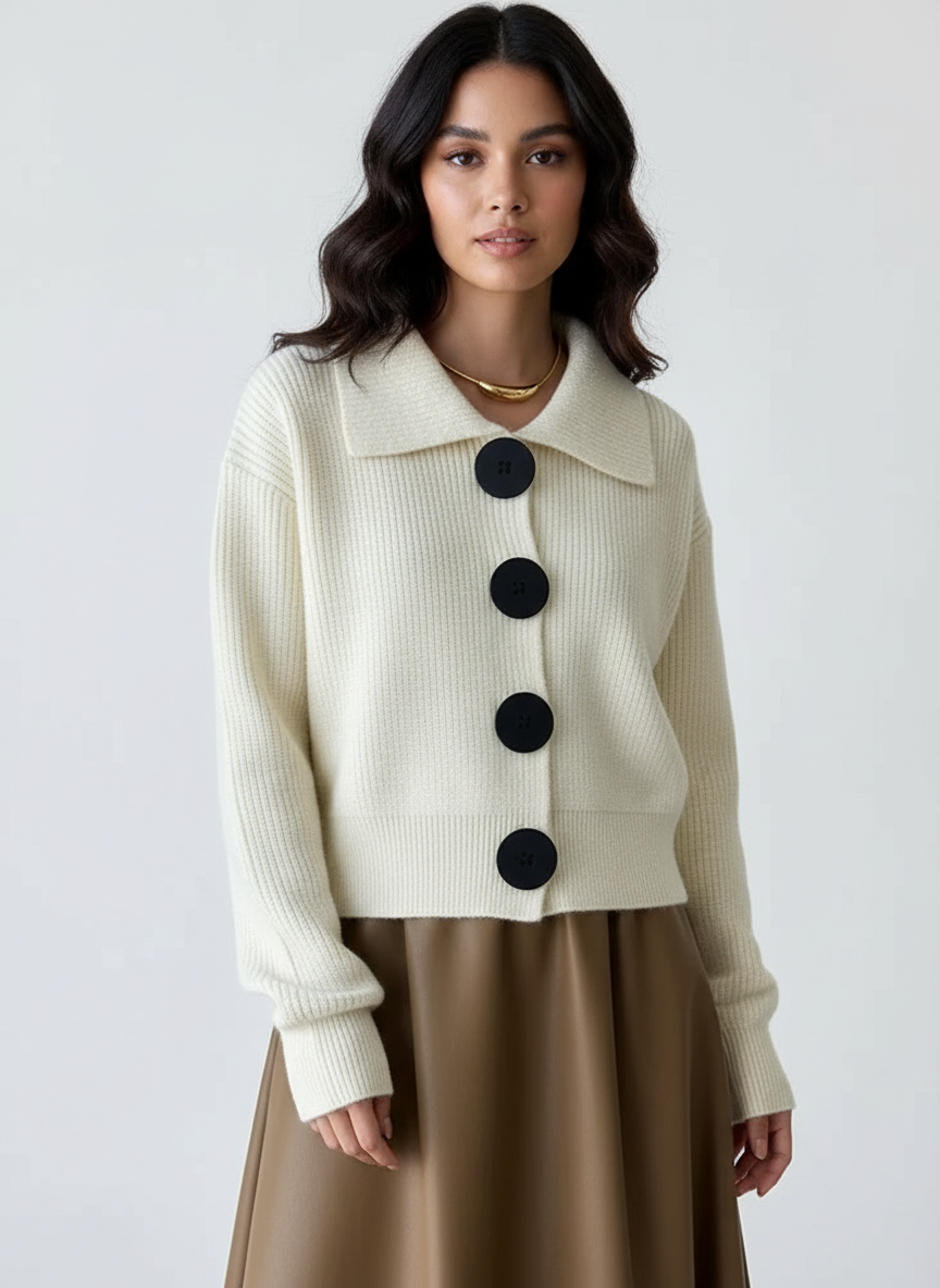 Veronica | Oversized Ribbed Cardigan for Women