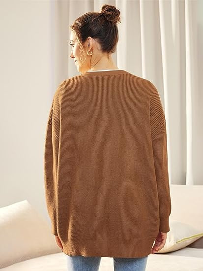 Eva | Oversized V-Neck Cardigan for Women