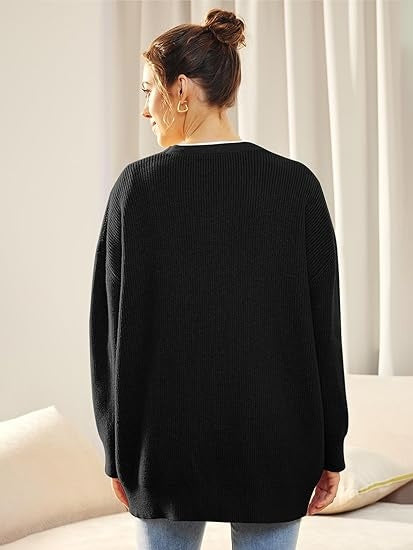 Eva | Oversized V-Neck Cardigan for Women