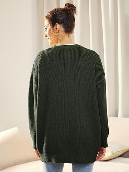 Eva | Oversized V-Neck Cardigan for Women