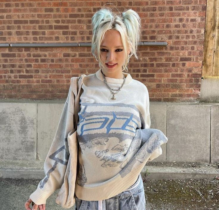Gwendolyn | Oversized Graphic Sweater for Women