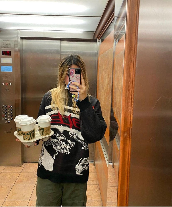 Gwendolyn | Oversized Graphic Sweater for Women