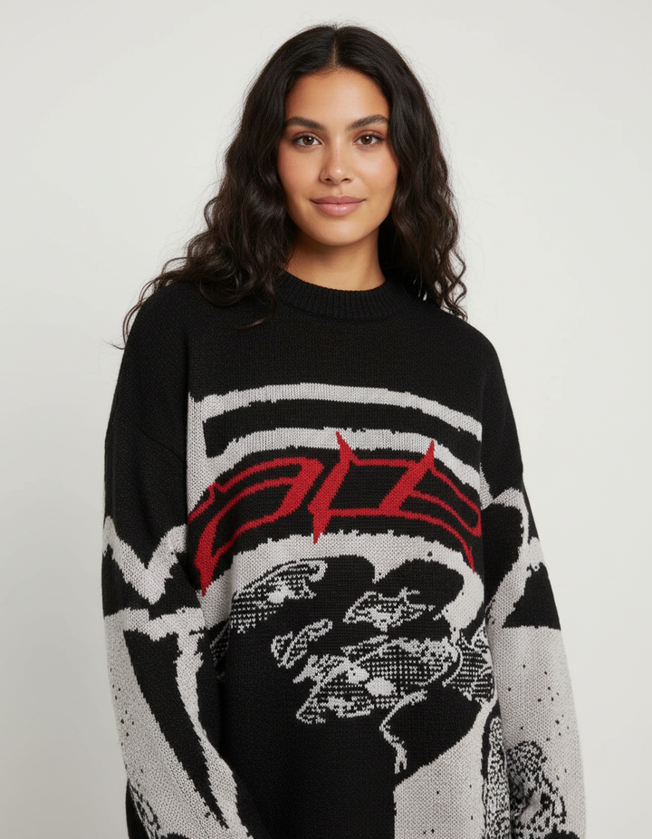 Gwendolyn | Oversized Graphic Sweater for Women