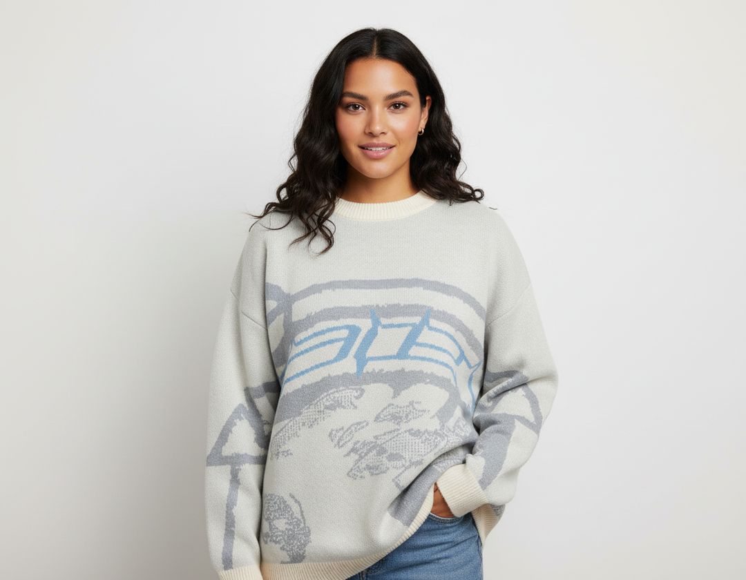 Gwendolyn | Oversized Graphic Sweater for Women