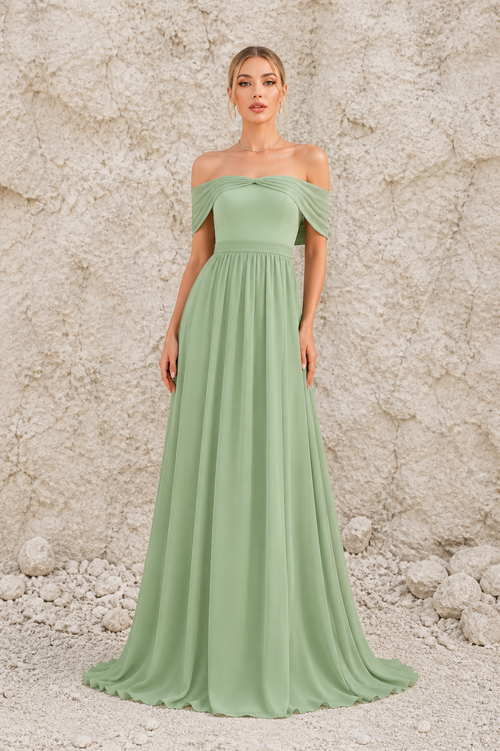 Sage Green Backless Dress