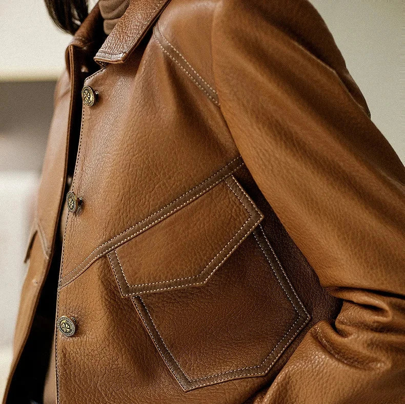 Courtney | Faux Leather Jacket for Women