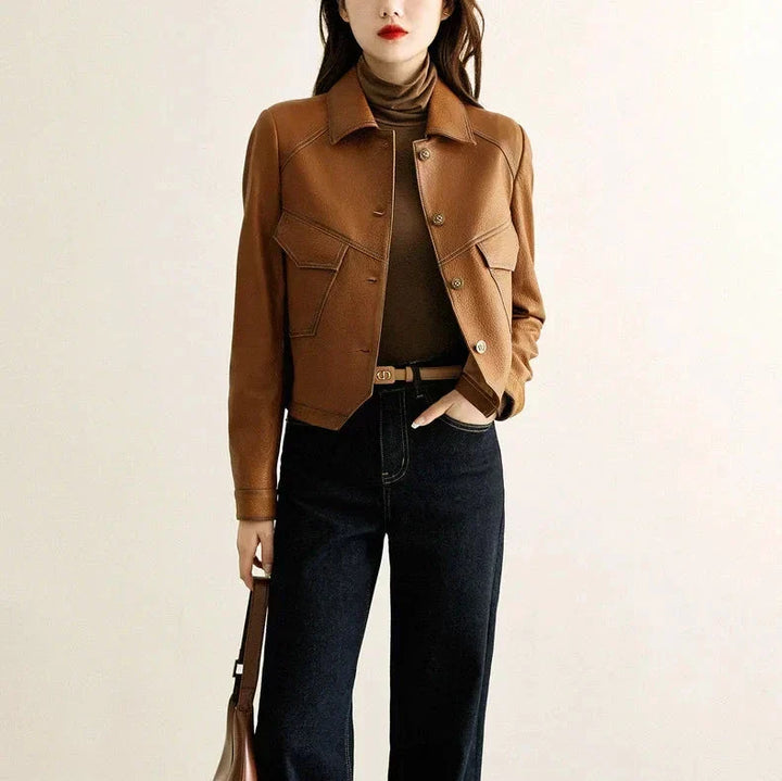 Courtney | Faux Leather Jacket for Women