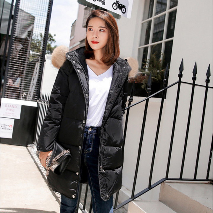 Beatrice | Long Hooded Puffer Jacket for Women