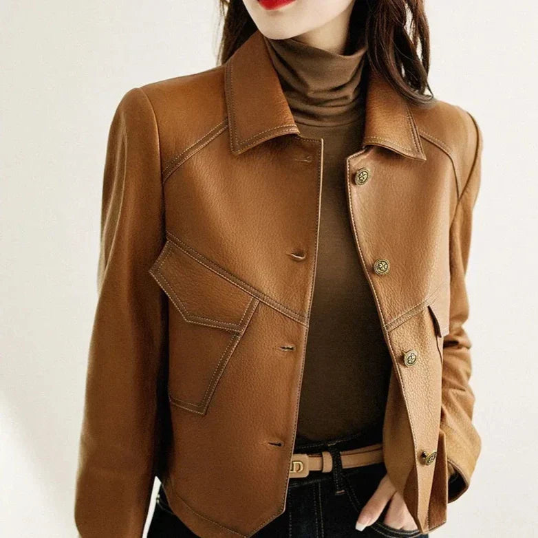 Courtney | Faux Leather Jacket for Women