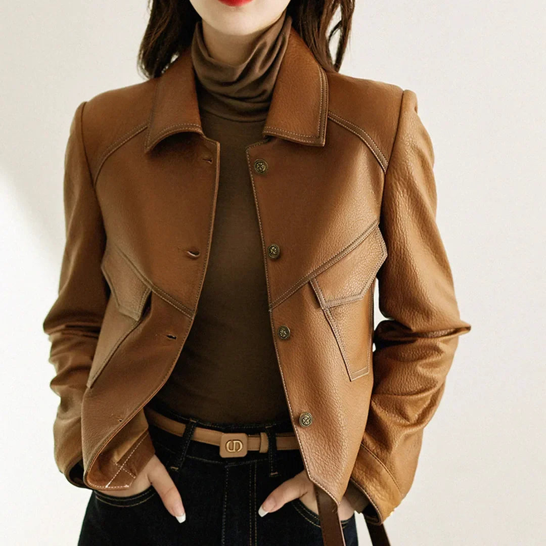 Courtney | Faux Leather Jacket for Women