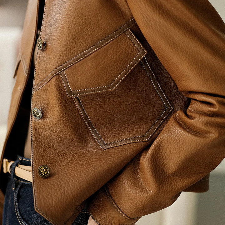 Courtney | Faux Leather Jacket for Women