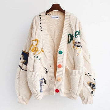 Lena | Chunky Knit Button-Front Cardigan for Women