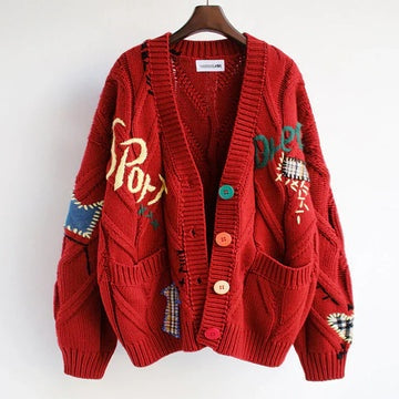 Lena | Chunky Knit Button-Front Cardigan for Women
