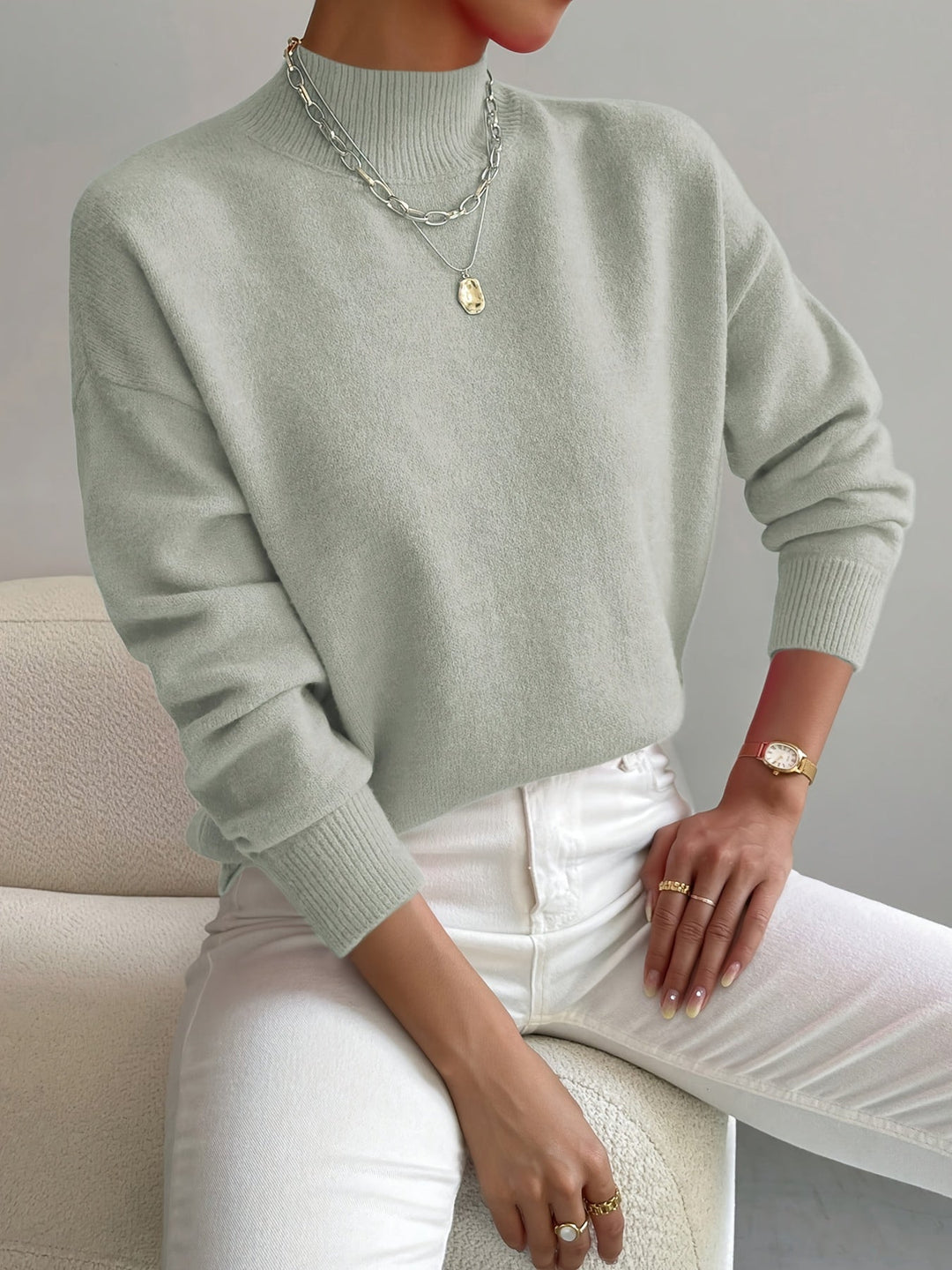 Alexa | High Neck Sweater for Women