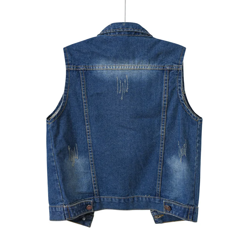 Phoebe | Button-Front Sleeveless Denim Gilet for Women