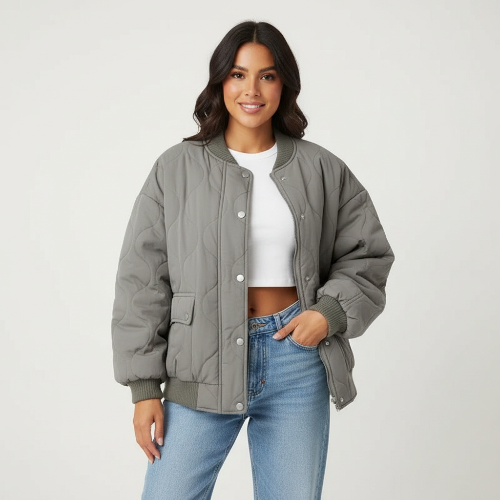 Meredith | Quilted Bomber Jacket for Women