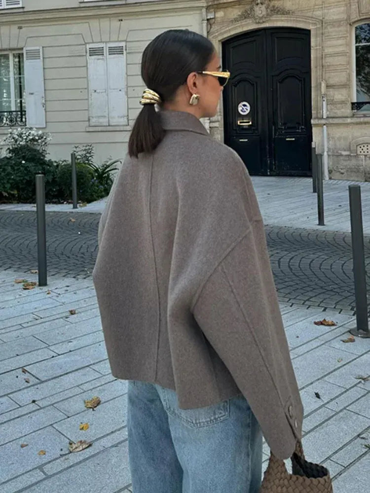 Cordelia | Cropped Short Wool Coat for Women