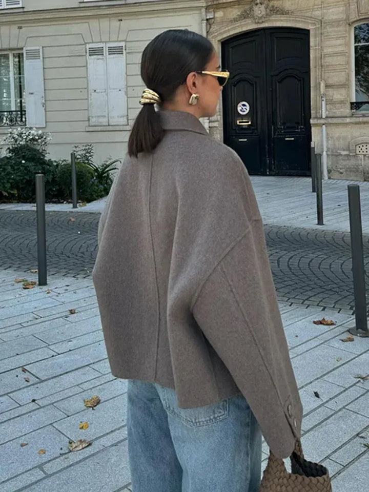 Cordelia | Cropped Short Wool Coat for Women