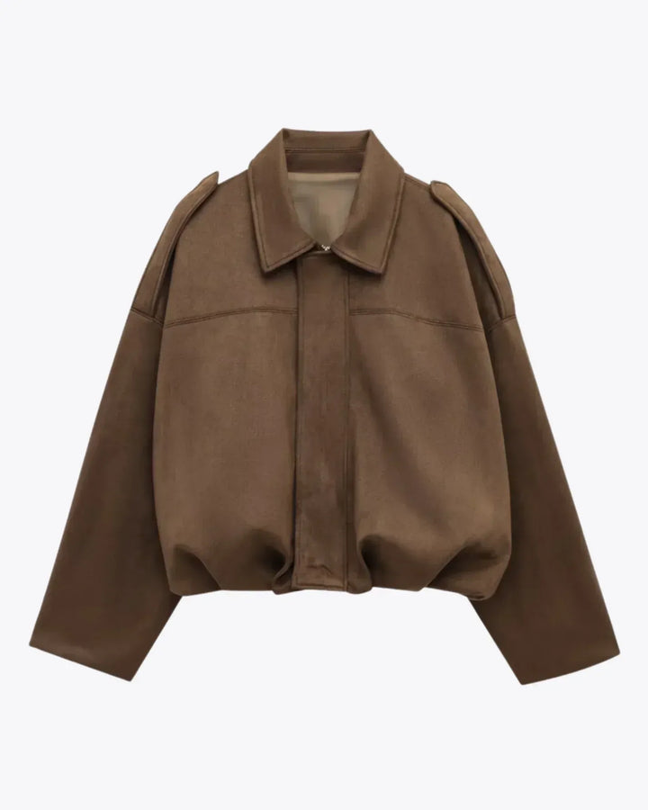 Cassandra | Suede Oversized Jacket for Women