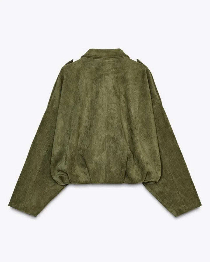 Cassandra | Suede Oversized Jacket for Women