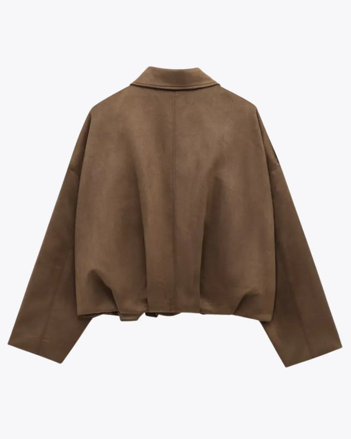 Cassandra | Suede Oversized Jacket for Women