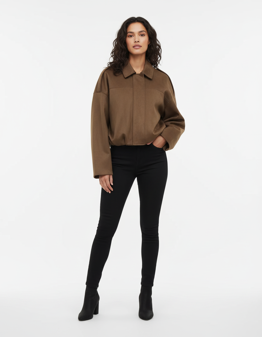 Cassandra | Suede Oversized Jacket for Women