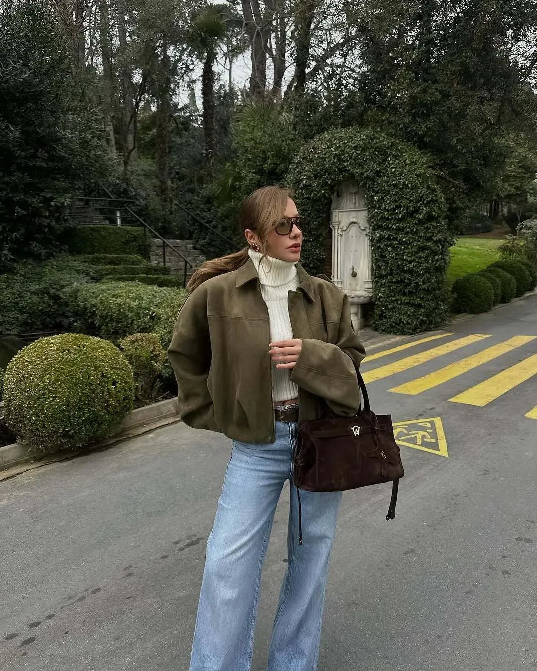 Melody | Suede Oversized Jacket for Women