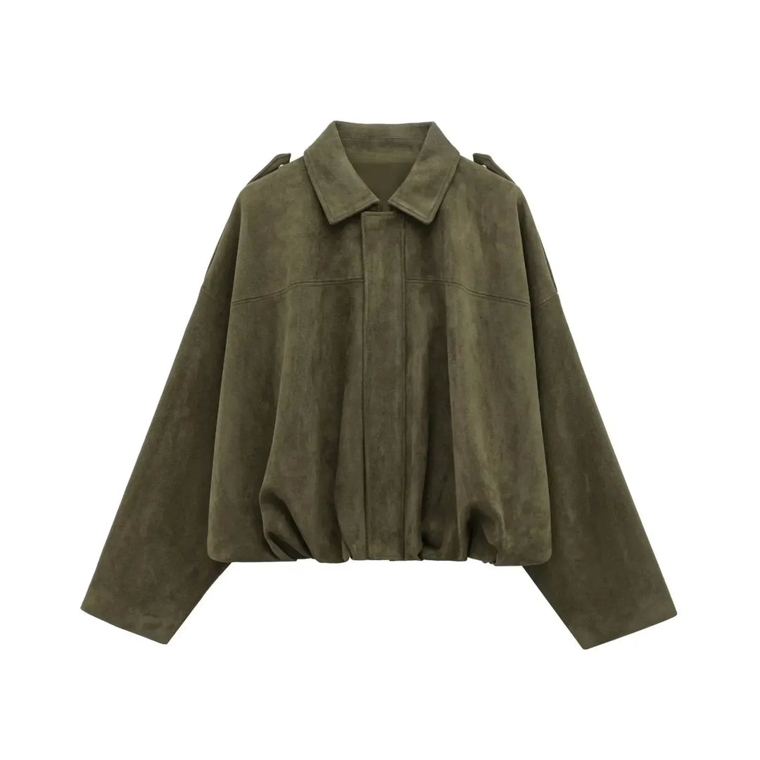 Melody | Suede Oversized Jacket for Women
