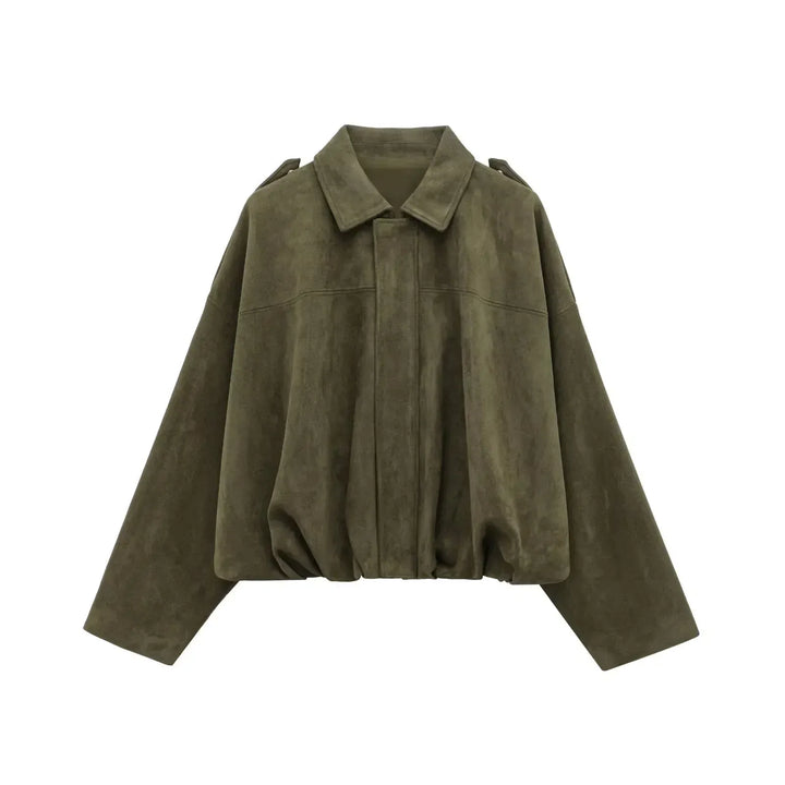 Melody | Suede Oversized Jacket for Women