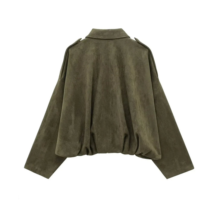 Melody | Suede Oversized Jacket for Women