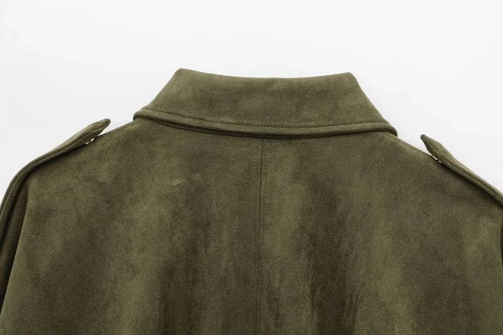 Melody | Suede Oversized Jacket for Women