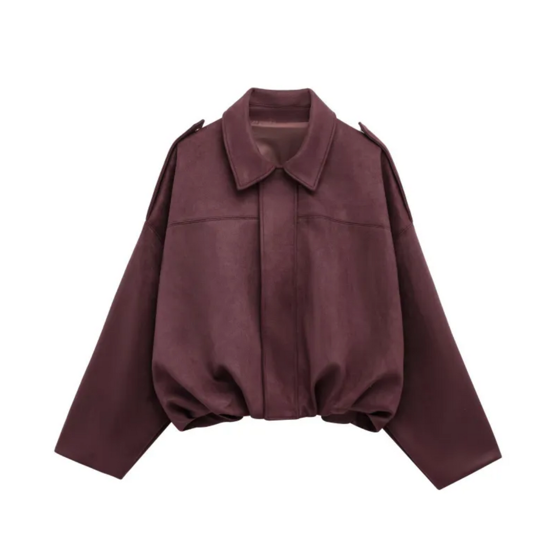 Melody | Suede Oversized Jacket for Women