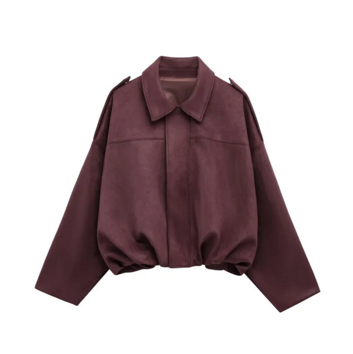Melody | Suede Oversized Jacket for Women
