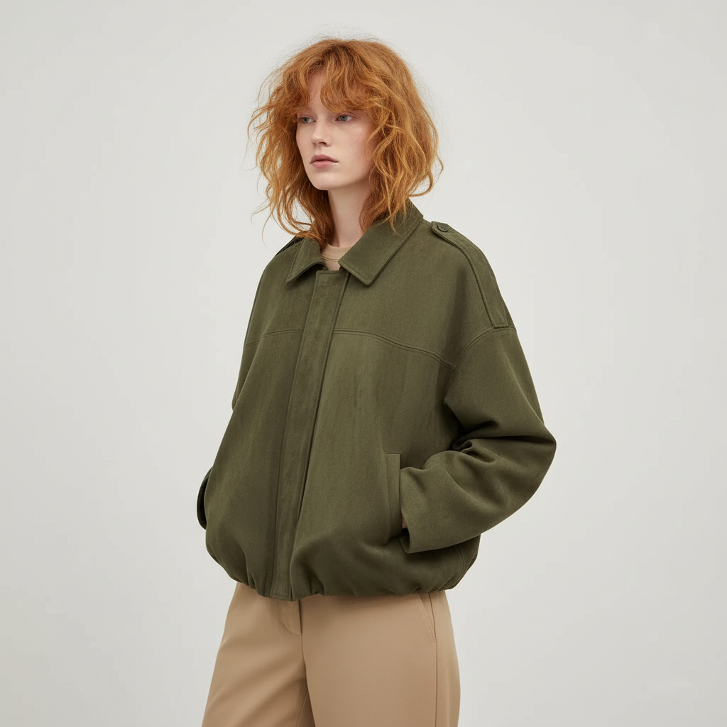 Melody | Suede Oversized Jacket for Women