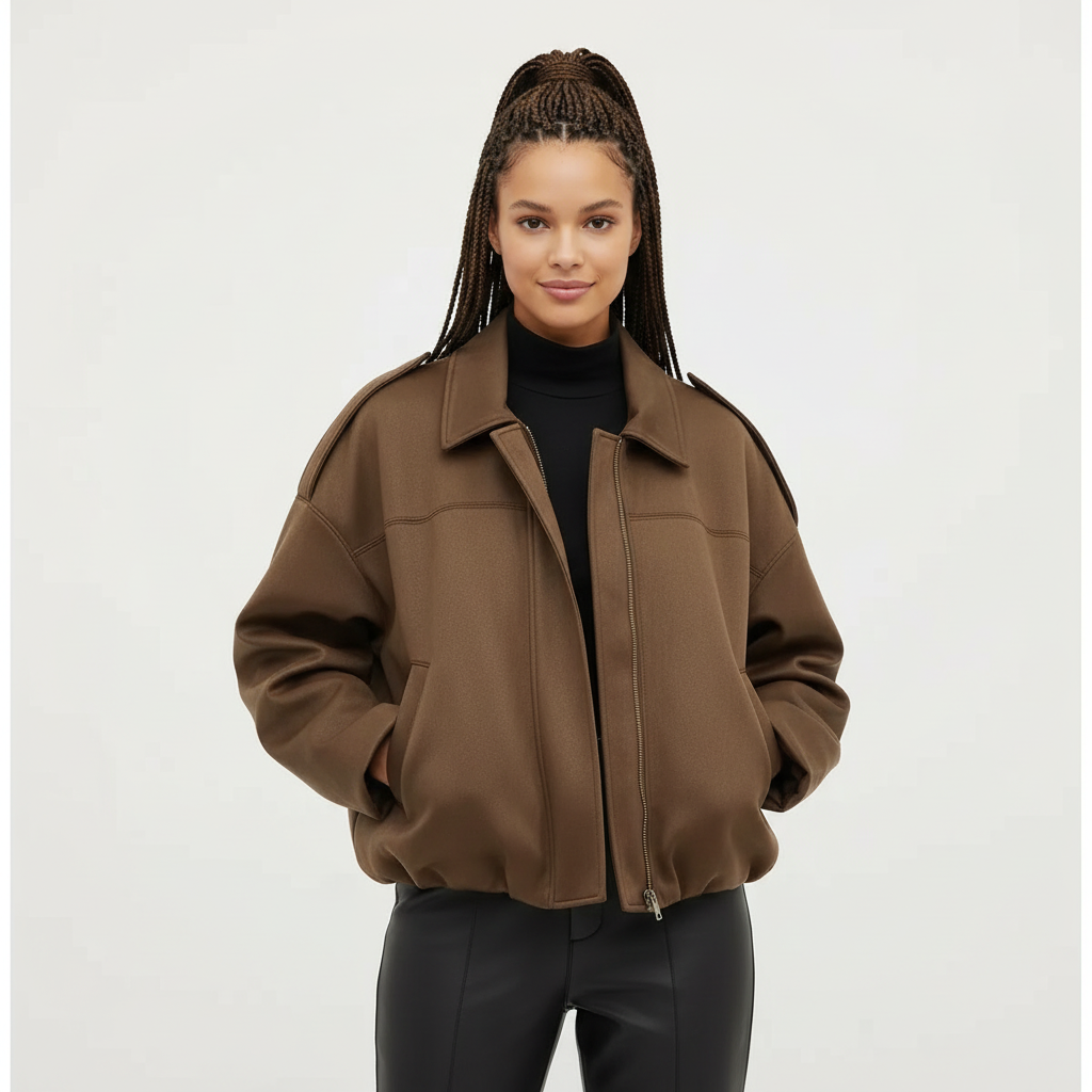 Melody | Suede Oversized Jacket for Women