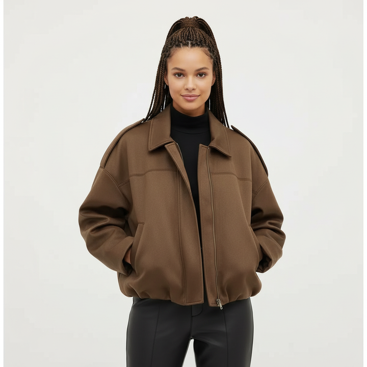 Melody | Suede Oversized Jacket for Women