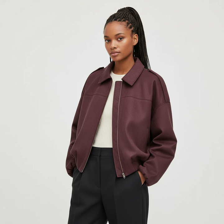 Melody | Suede Oversized Jacket for Women
