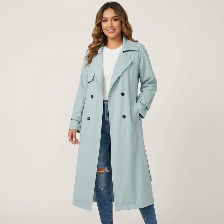 Diana | Long Belted Trench Coat for Women
