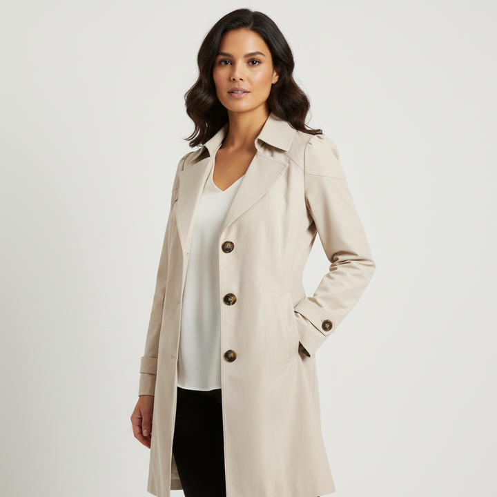 Estelle | Long Trench Coat for Women