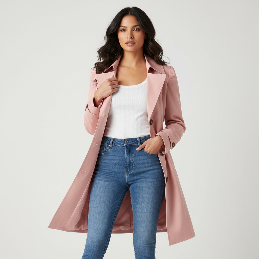 Estelle | Long Trench Coat for Women