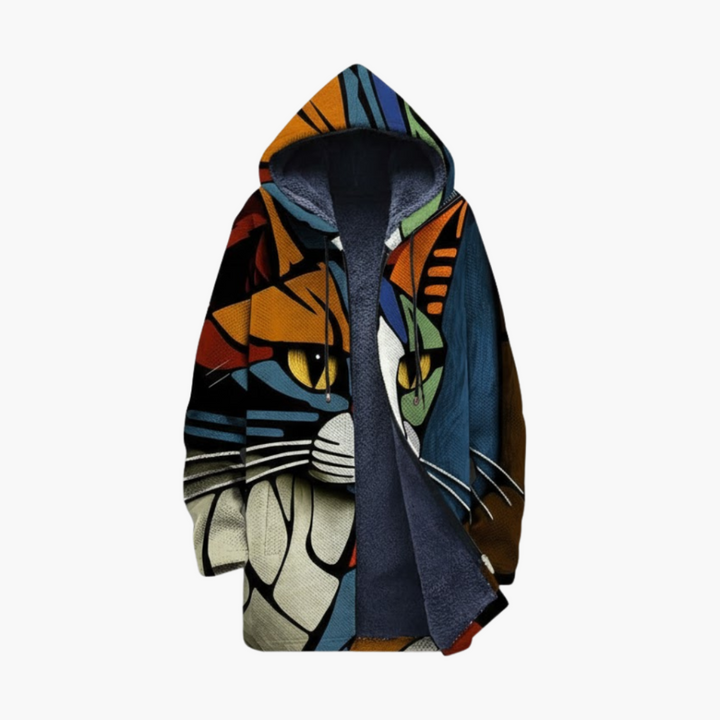 Georgia | Graphic Longline Hooded Jacket for Women