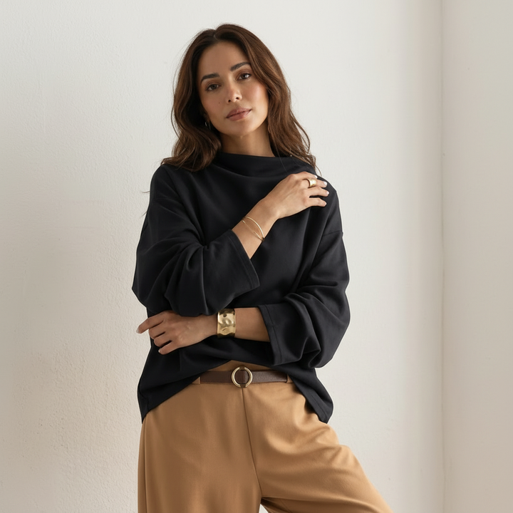 Rose | Boat Neck Knit Top for Women