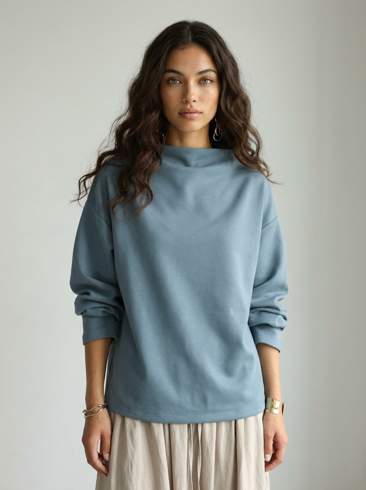 Rose | Boat Neck Knit Top for Women