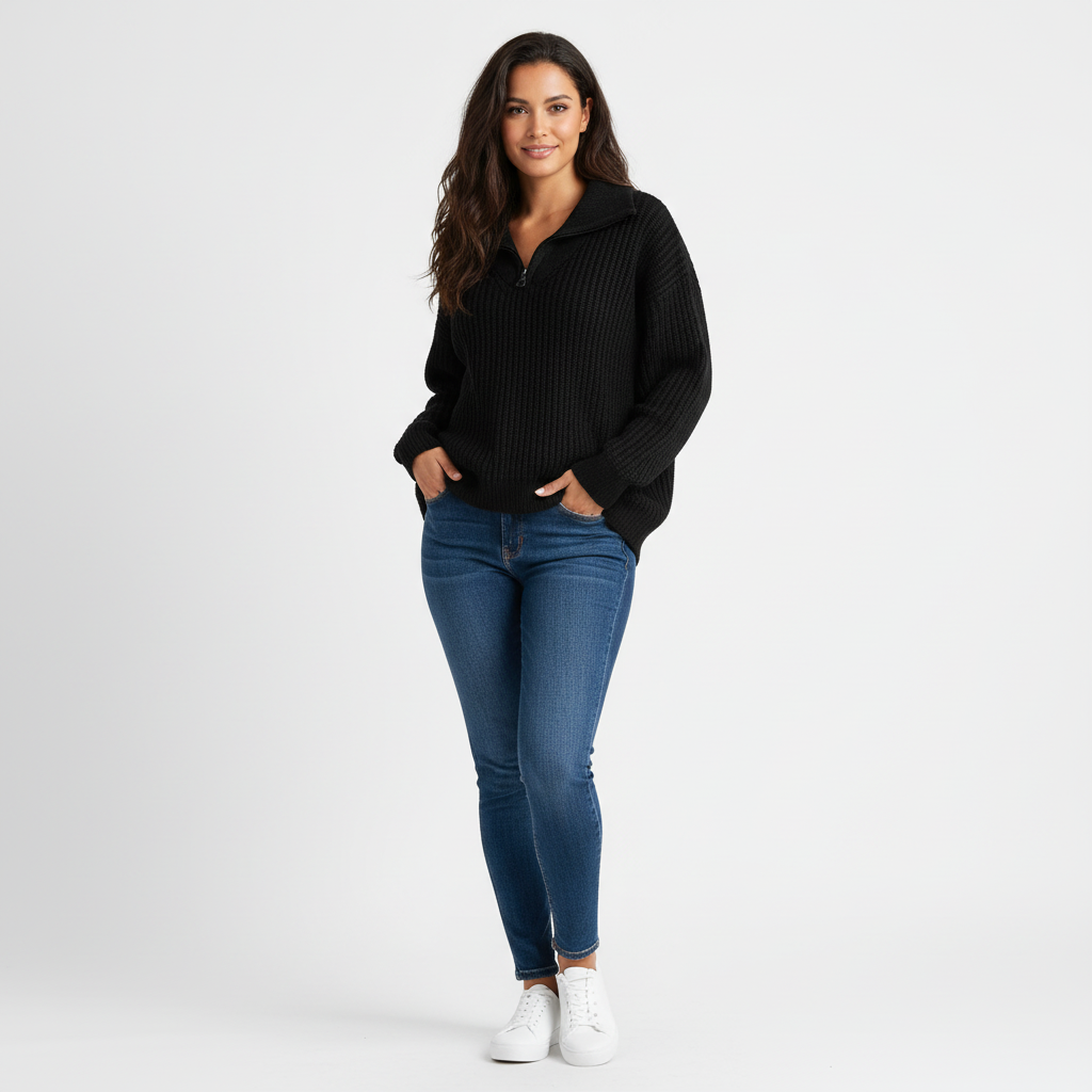 Margot | Half-Zip Sweater for Women