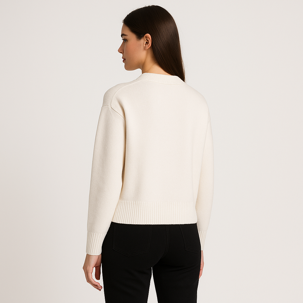 Nova | Heart Print Sweater for Women