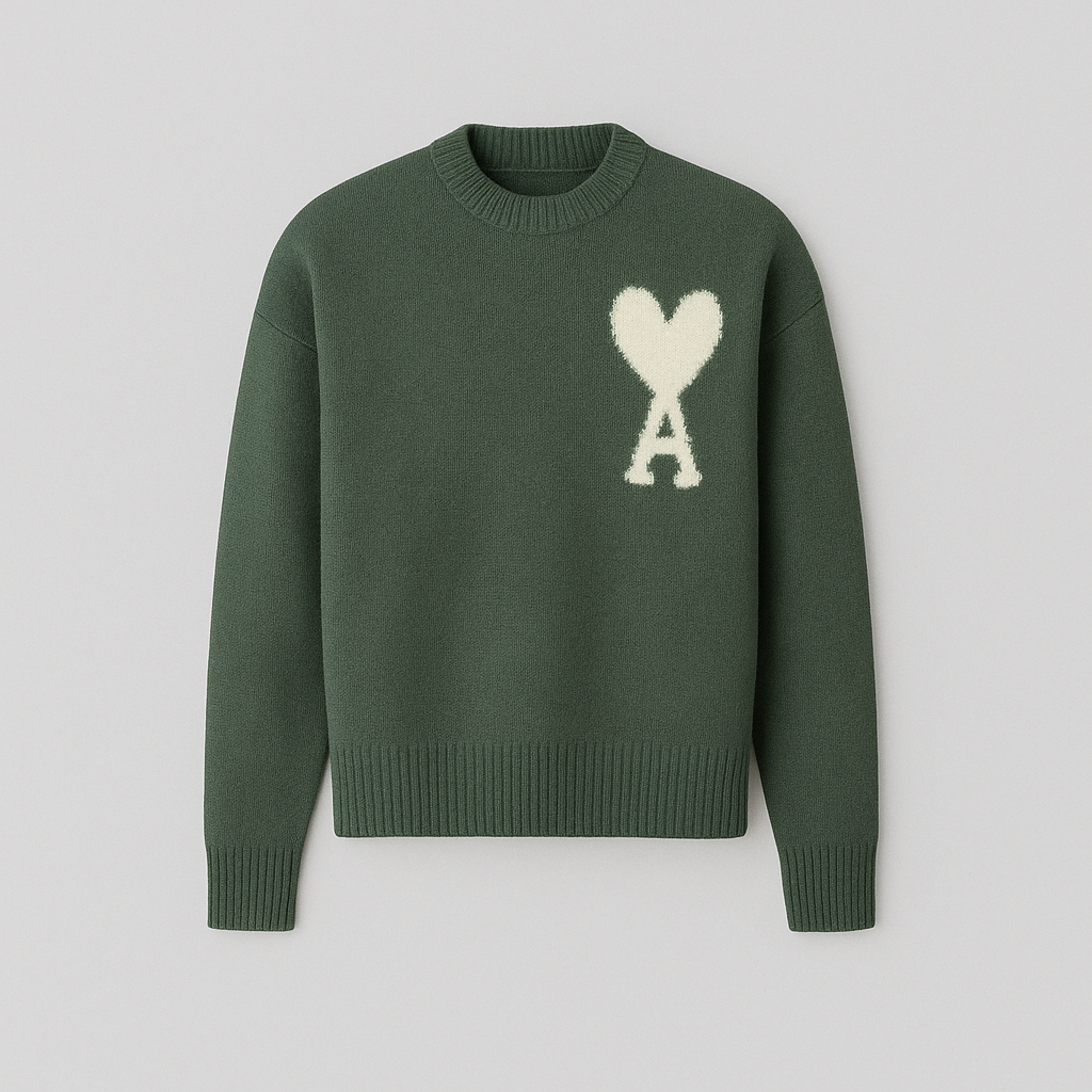 Nova | Heart Print Sweater for Women