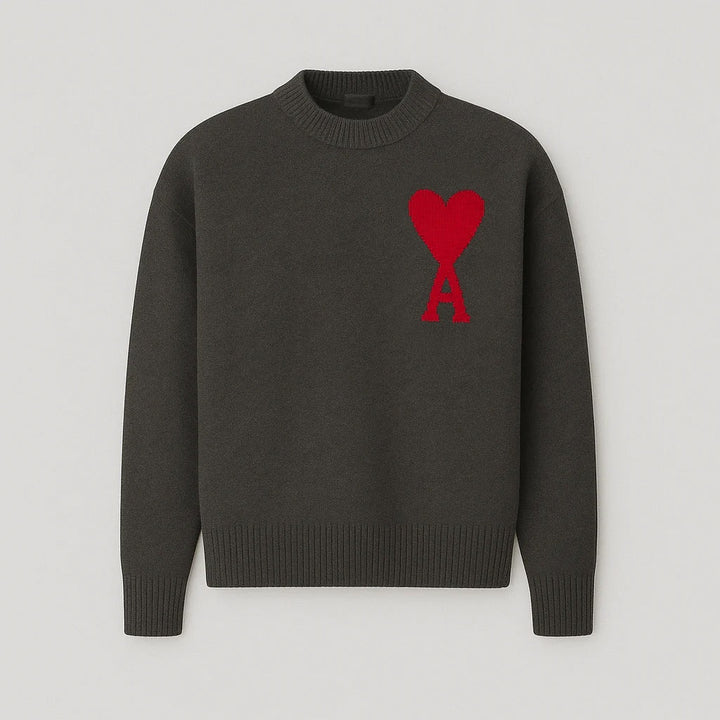 Nova | Heart Print Sweater for Women