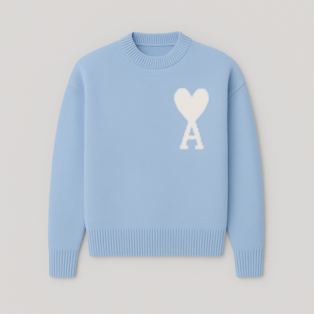 Nova | Heart Print Sweater for Women