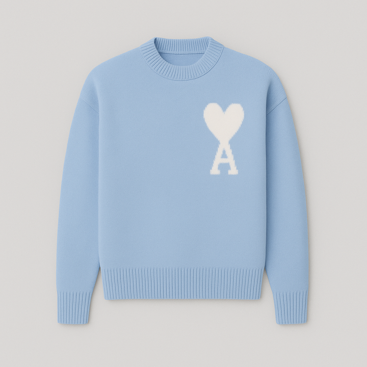 Nova | Heart Print Sweater for Women