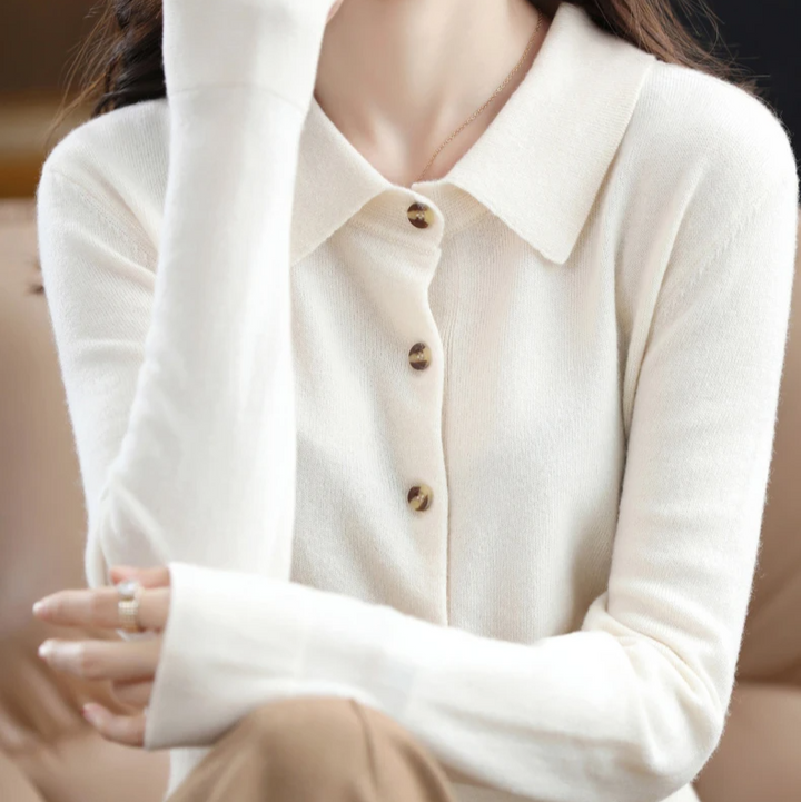 Alyssa | Button-Front Knit Top for Women
